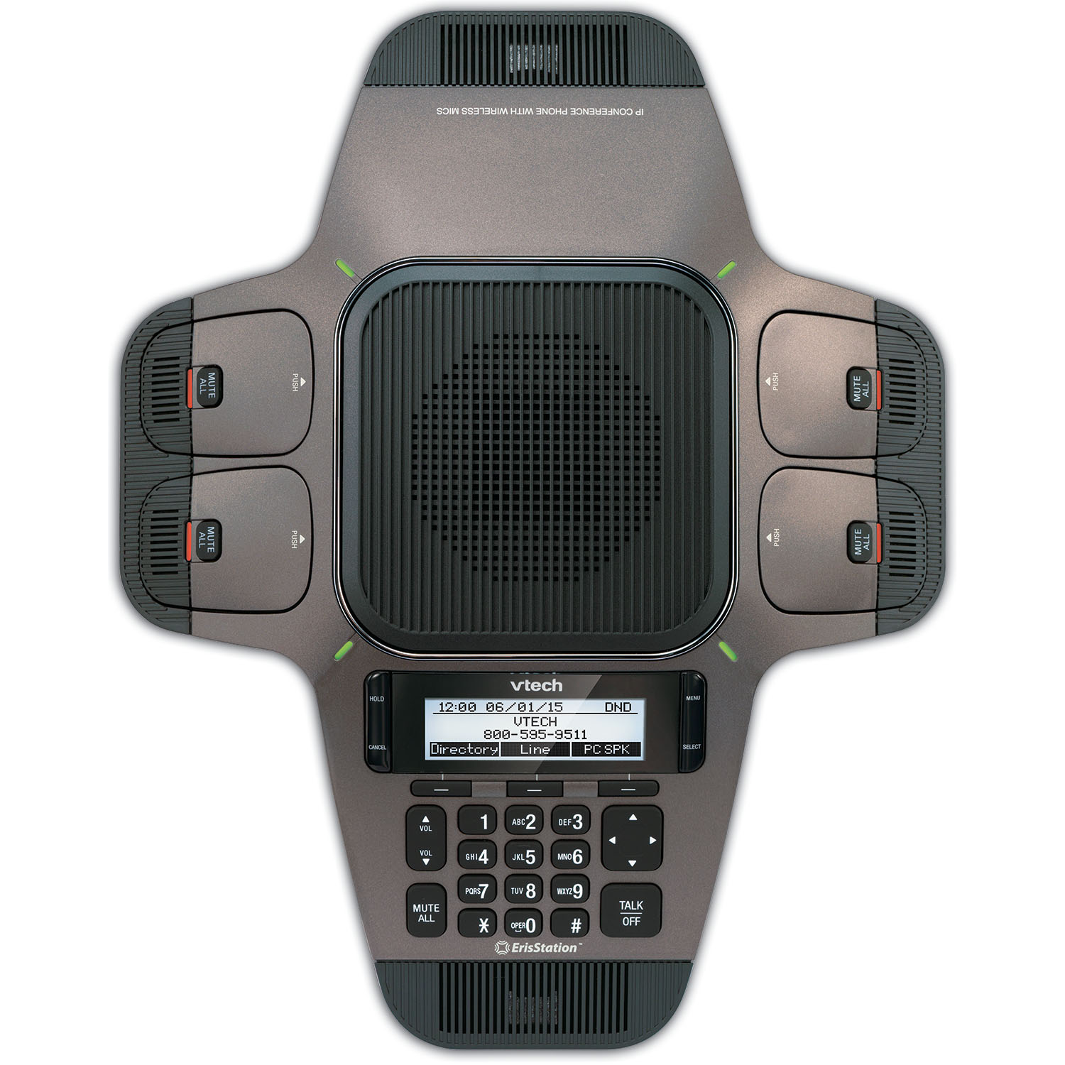 ErisStation® SIP Conference Phone with Four Wireless Mics - view 7